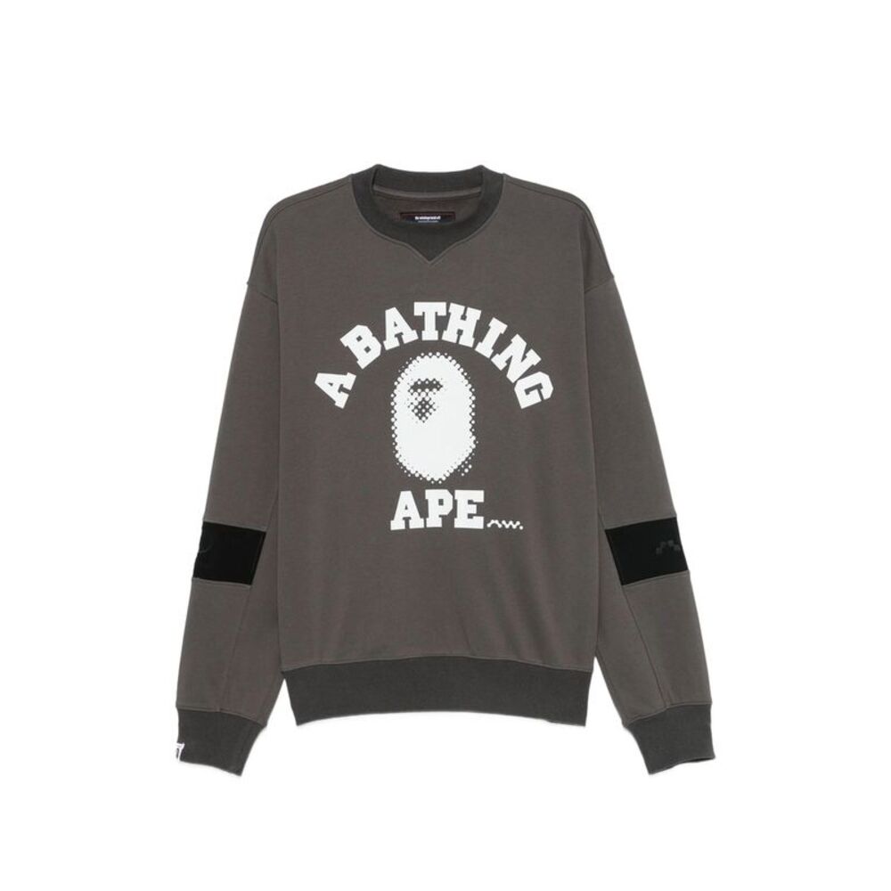 A Bathing Ape Grey Performance Tops - Sport Sweatshirts & Hoodies Men